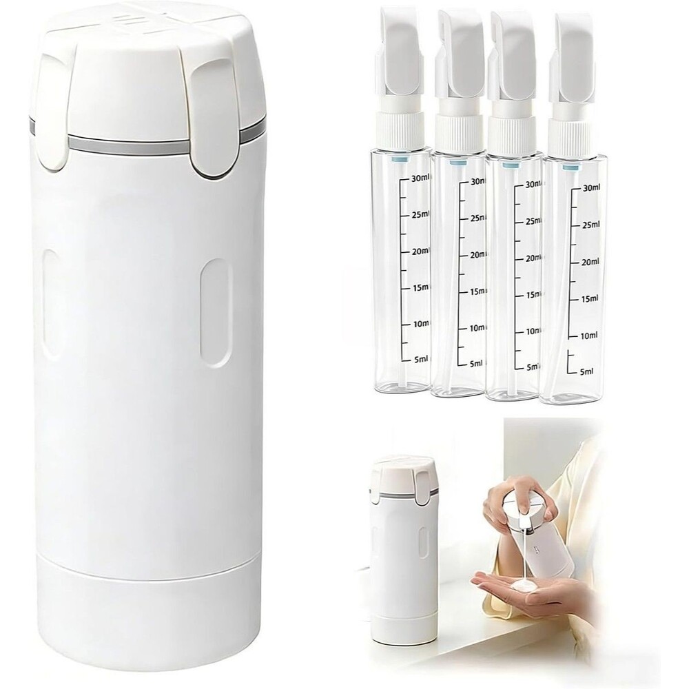 4 in 1 Travel Dispenser Bottle Leakproof Refillable Travel Bottles for Toilet...